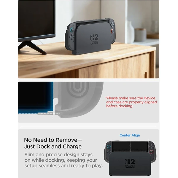 Spigen Ultra Hybrid puzdro pre Nintendo Switch 2 čierne - Puzdra - Obrázok e7162988c7ff49e6adead162a3eee232