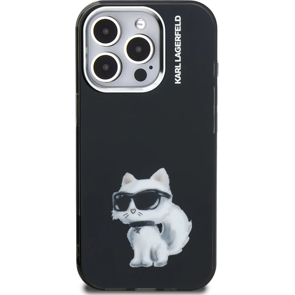 Karl Lagerfeld IML Aquarelle Chúpette kryt iPhone 15 Pre čierny - Puzdra - Obrázok e723f8a552184fc3a216cbfb44face1c