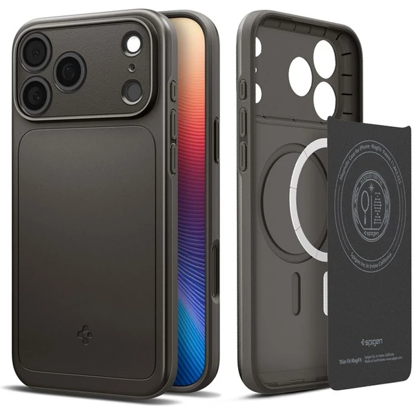 Spigen Thin Fit MagSafe kryt iPhone 17 Pro gunmetal - Puzdra - Obrázok e732b88a0e354ea3b670a9c17342efda