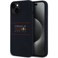 Oracle Red Bull Racing Silicone Horizontal Logo MagSafe kryt iPhone 15 modrý - Puzdra