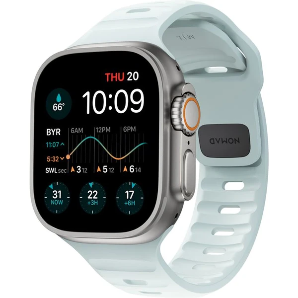 Nomad Sport Strap M/L remienok pre Apple Watch 49/46/45/44/42mm Ice Blue Glow - Remienky - Obrázok e772de1257b74b459fc5d3ac6f4037d0