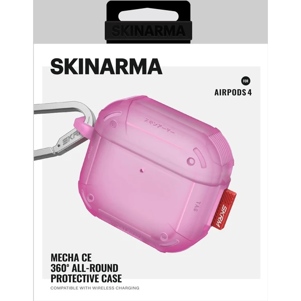 SKINARMA Mecha CE puzdro pre AirPods 4 fuchsiové - Puzdra - Obrázok e79389b9bbaa47dda31a0127dfa96d6f