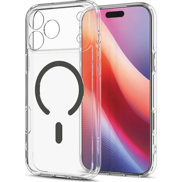 Spigen Ultra Hybrid MagSafe kryt iPhone 18 Pro/17 Pro clear graphite - Puzdra - Obrázok e7b4a877c13346af86bf04386abe9047
