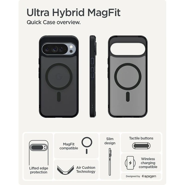 Spigen Ultra Hybrid MagSafe kryt Google Pixel 10 Pro XL frost black - Puzdra - Obrázok e7b6508c7ede4414903ee8c80ba97502