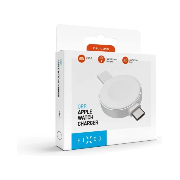 FIXED Orb 2 USB-C adaptér pre Apple Watch s rýchlonabíjaním biely - Nabíjačky - Obrázok e818e758064946fc8950b7ffab63c74b