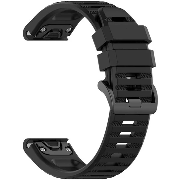 Silikónový remienok FIXED Silicone Strap pre Garmin QuickFit 22mm, čierny - Remienky - Obrázok e836adc8a8df47339f870b43987a5222