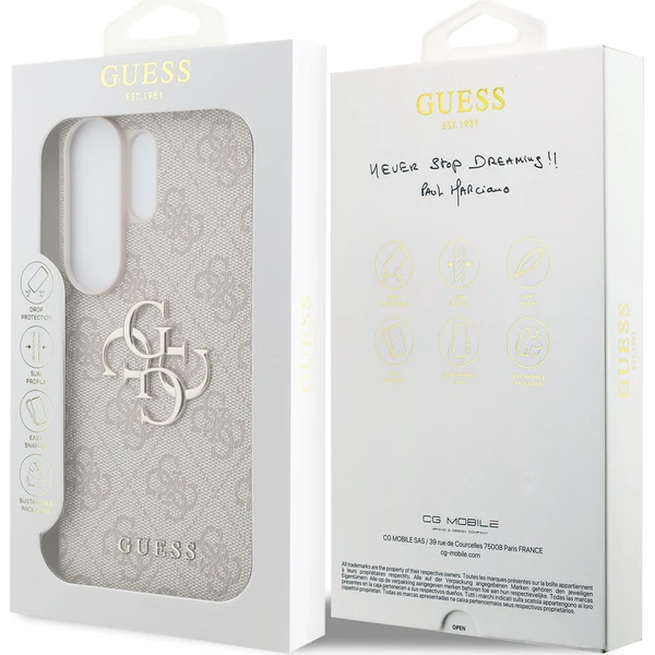 Guess PU 4G kovový kryt s logom Samsung Galaxy S26 Ultra ružový - Puzdra - Obrázok e83a108361c843ce8921f5f836c9c3ea