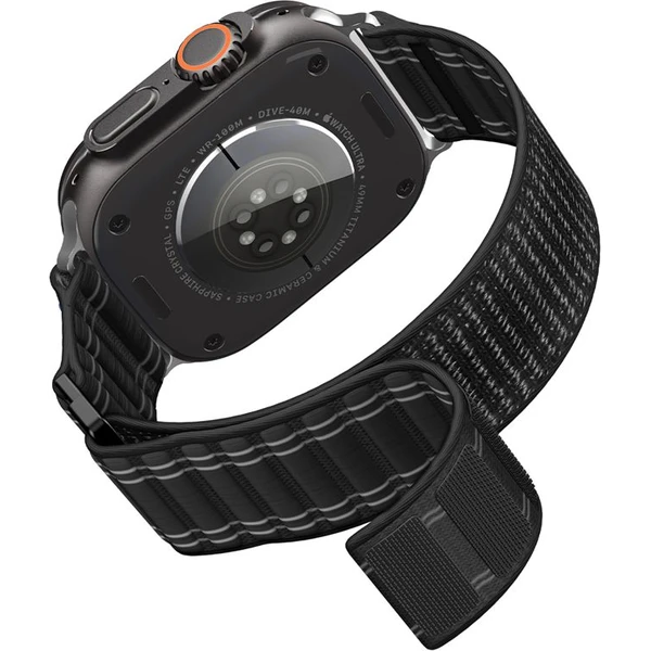 Spigen Fabric Band remienok (suchý zips) Apple Watch 49/46/45/44mm čierny - Remienky - Obrázok e8460df44c9945c1a0f660541f66511a