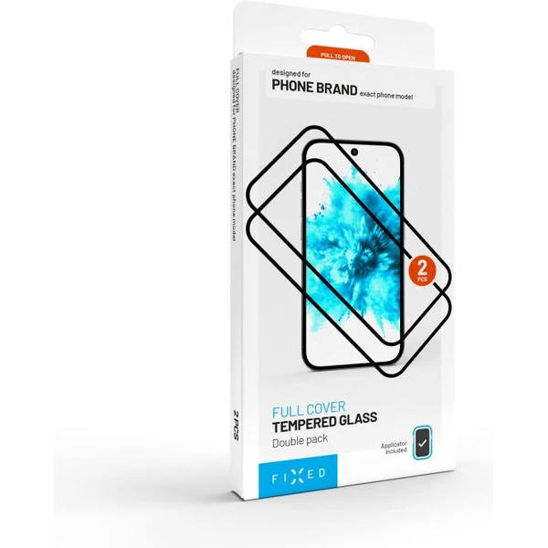 FIXED 2,5D Full-Cover ochranné sklo s aplikátorom Apple iPhone 17 Pro, 2ks čierne - Ochranné fólie a sklo - Obrázok e85e571674994456a46910238d738430
