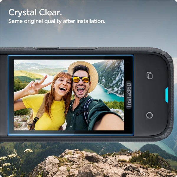 Spigen Glass tR Slim tvrdené sklo pre Insta 360 X4 čierne (2 ks) - Ochranné fólie a sklo - Obrázok e8737f38eb7845f390405df45eb843ef