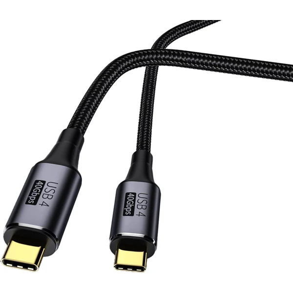 PremiumCord USB4 40Gbps 8K@60Hz 240W Thunderbolt 3 kábel 1,2m - Káble a redukcie - Obrázok e8773a5888f046e5ba00e9f6abd9766a