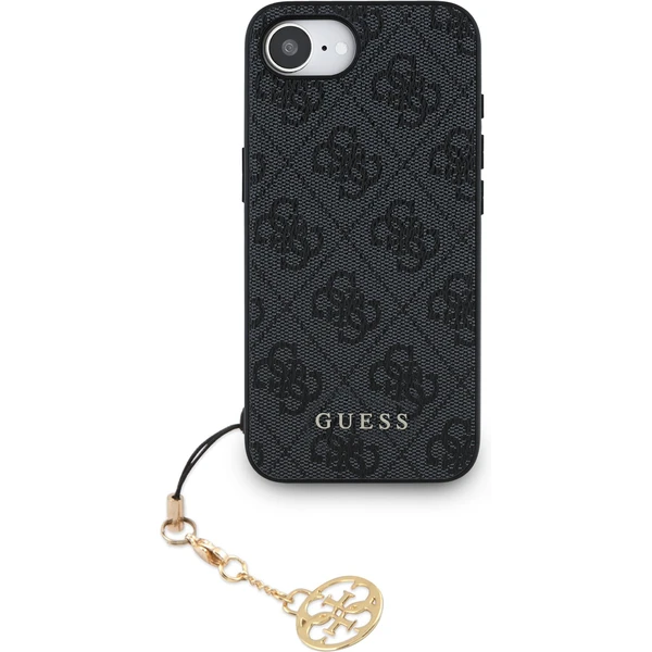 Guess 4G Charm kryt iPhone 17e/16e šedý - Puzdra - Obrázok e88c7cde3312434498ae0a5a24545498
