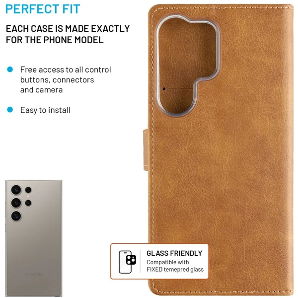 FIXED Opus púzdro Samsung Galaxy S25 Ultra hnedé - Puzdra - Obrázok e894c315a9fb45788774a6e47d962415