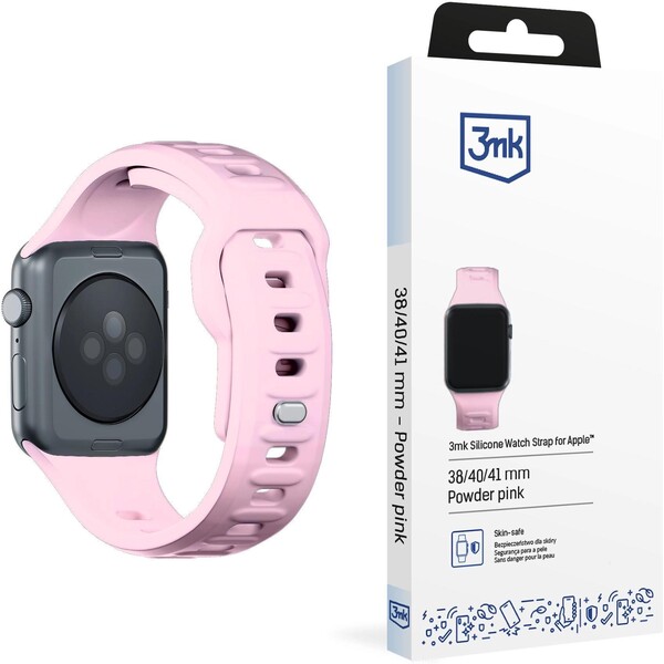 3mk Silicone Watch Strap remienok pre Apple 38/40/41 mm ružový