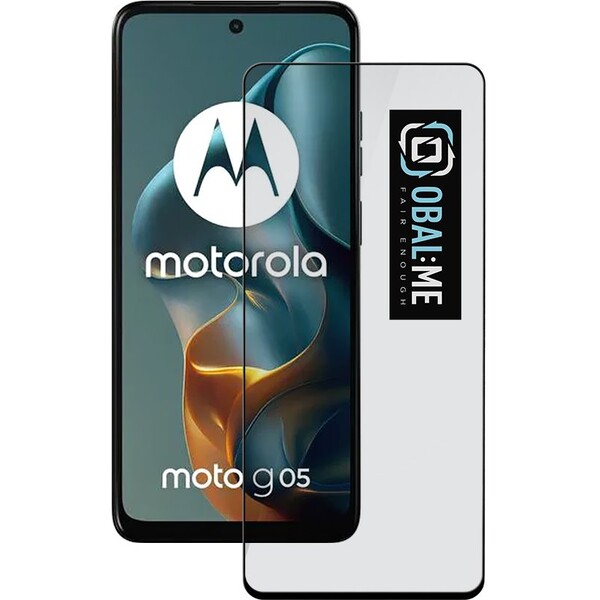 E-shop OBAL:ME 5D tvrdené sklo Motorola G05/E15 čierne