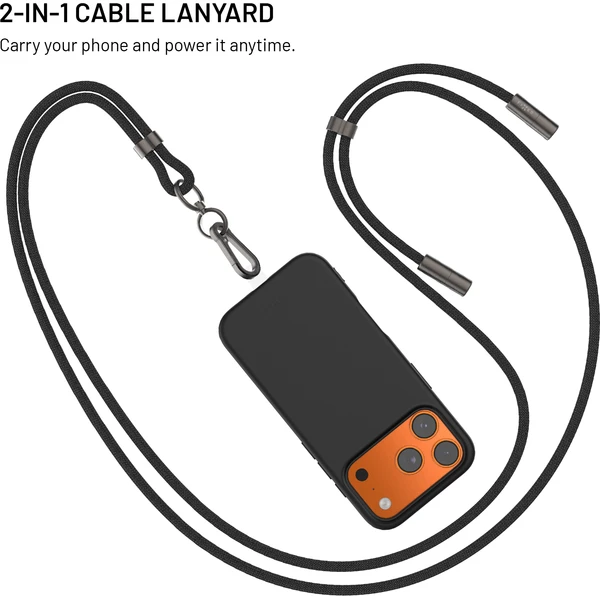 FIXED Neck Cable opletený kábel s USB-C/USB-C, 1.6m, PD 60W, 480Mbps čierny - Káble a redukcie - Obrázok e8dd376cf092488fada158493c163d2e