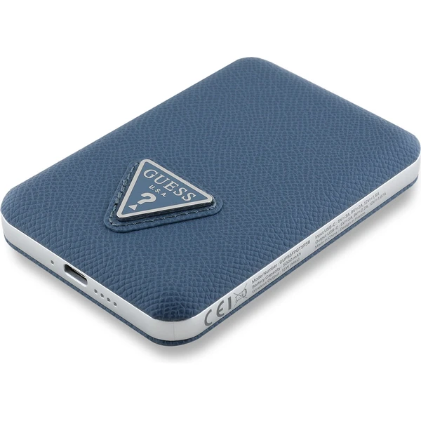 Guess PU Grained Triangle Logo MagSafe powerbanka 5000mAh modrá - Powerbanky - Obrázok e8e1099c67164dce80a7d07992b561a0
