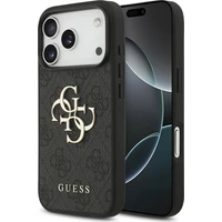 Guess PU 4G Metal Logo kryt iPhone 18 Pro šedý - Puzdra