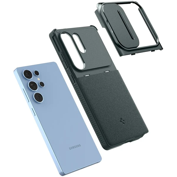 Spigen Optik Armor kryt Samsung Galaxy S25 Ultra zelený - Puzdra - Obrázok e9394da754e5497eb35e8b99eb0d779d