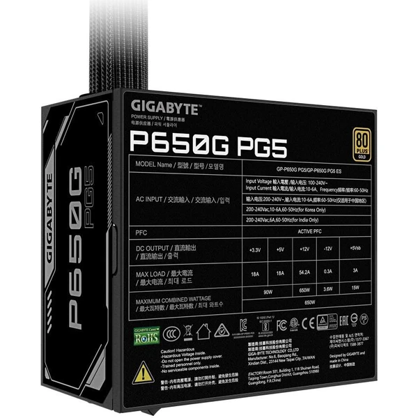 GIGABYTE P650G 650W čierny - Zdroje - Obrázok e95f7f9ca7a5430a8a2484fda7c5dde0