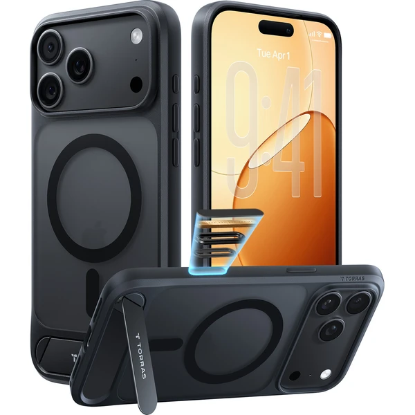 Torras Ostand L1, čierna - iPhone 2026 Pro - Puzdra - Hlavný obrázok
