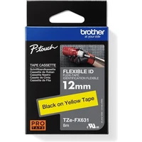 Brother TZEFX631 flexibilná páska čierna na žltom 12 mm - Pásky pre štítkovače