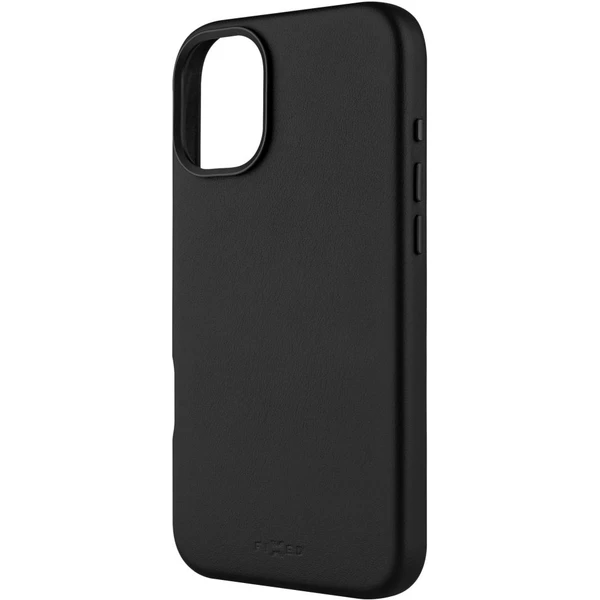 FIXED MagLeather kožený kryt s MagSafe Apple iPhone 16 Plus čierny - Puzdra - Hlavný obrázok