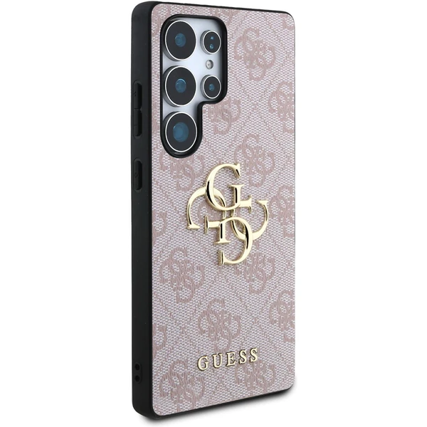 Guess PU 4G Metal Logo kryt Samsung Galaxy S25 Ultra ružový - Puzdra - Obrázok e9846fd0b82c4b8ba6b32370d45f8219