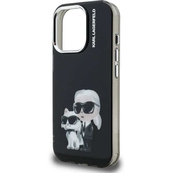 Karl Lagerfeld IML Aquarelle Karl and Choupette kryt iPhone 15 Pro Max čierny - Puzdra - Obrázok e9969ff6047d460fa4edd9011e416bb5