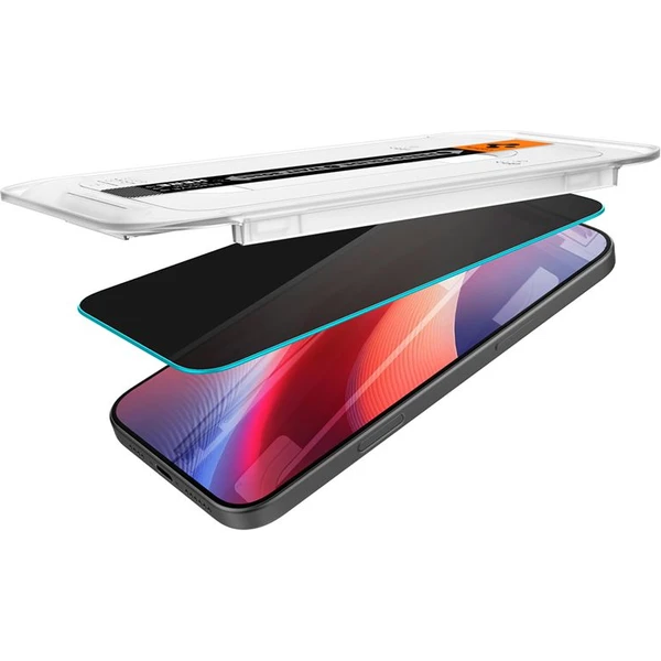 Spigen Glass tR EZ Fit (Privacy) tvrdené sklo iPhone 17 Pro Max/16 Pro Max číre (2 ks) - Ochranné fólie a sklo - Obrázok e999beaac52d478bb63fdb5ed3d309ad