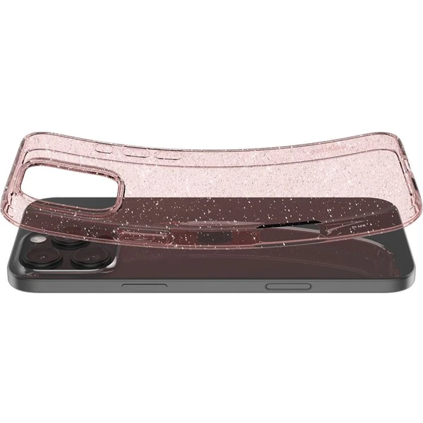 Spigen Liquid Crystal Glitter kryt iPhone 16 Pro Rose Quartz - Puzdra - Obrázok e99e106347454317915fbe847b852afd