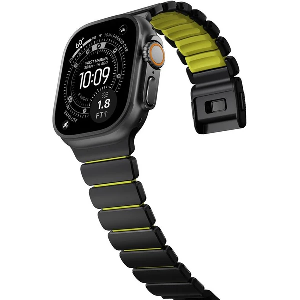 Nomad Stratos Band FKM remienok Apple Watch 45/46/49mm Black Titanium/Volt - Remienky - Obrázok e9a515f57e4e4021a958113041a111a1
