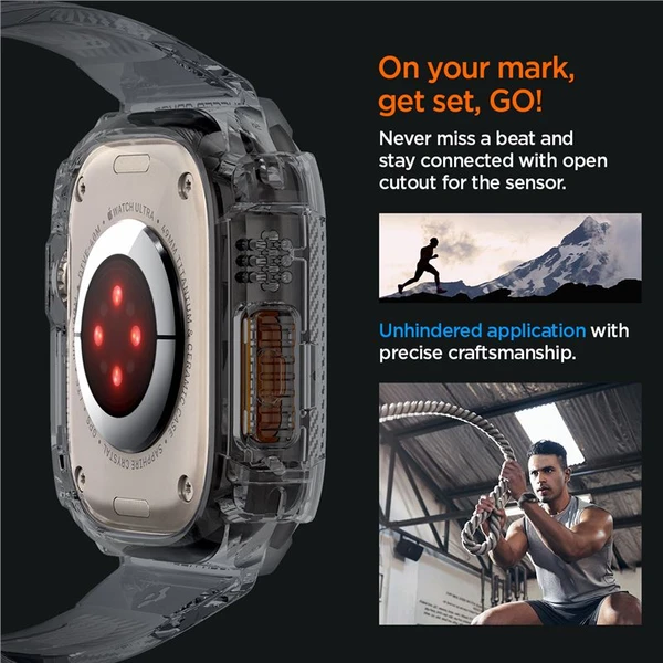 Spigen Rugged Armor Pro remienok s puzdrom Apple Watch Ultra 3/2/1 (49mm) dymový - Puzdra - Obrázok e9ab5b7206004366a84bca57731cde81