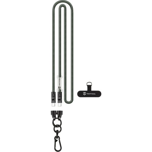Tactical Wire Snake popruh s nabíjacím káblom USB-C 1,2m Green - Popruhy a crossbody - Obrázok e9b4379250424190898c28badc8bf0f4