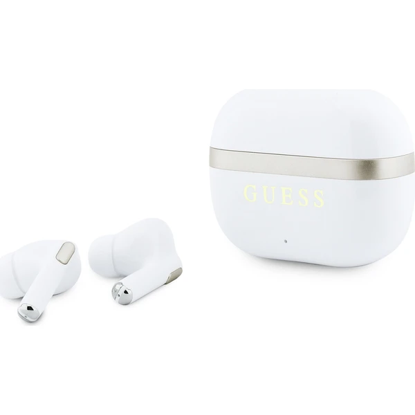 Guess Gold Line Glossy Finish TWS Bezdrôtové Slúchadlá White - Slúchadlá - Hlavný obrázok