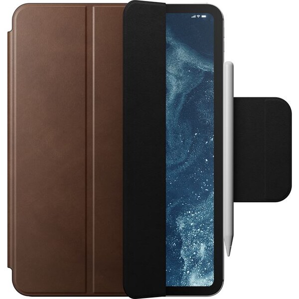 E-shop Nomad Leather Folio púzdro pre iPad Pro 11" (M4/M5) hnedé