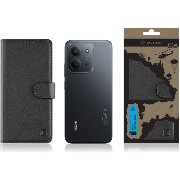Tactical Field Notes púzdro Xiaomi Redmi 15C 4G/5G čierne - Puzdra - Obrázok ea2712ab672145369fe5919f0429bea0