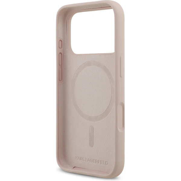 Karl Lagerfeld Liquid Silicone Double Heads MagSafe kryt iPhone 17 Pro ružový - Puzdra - Obrázok ea6174c611a8454b837319609e96401b