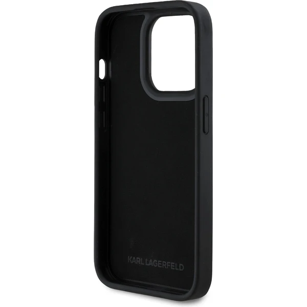 Karl Lagerfeld 3D Rubber Glitter Logo kryt iPhone 13 Pre čierny - Puzdra - Obrázok ea63cc9ae0d243b1a6bc24f30b3bb6de
