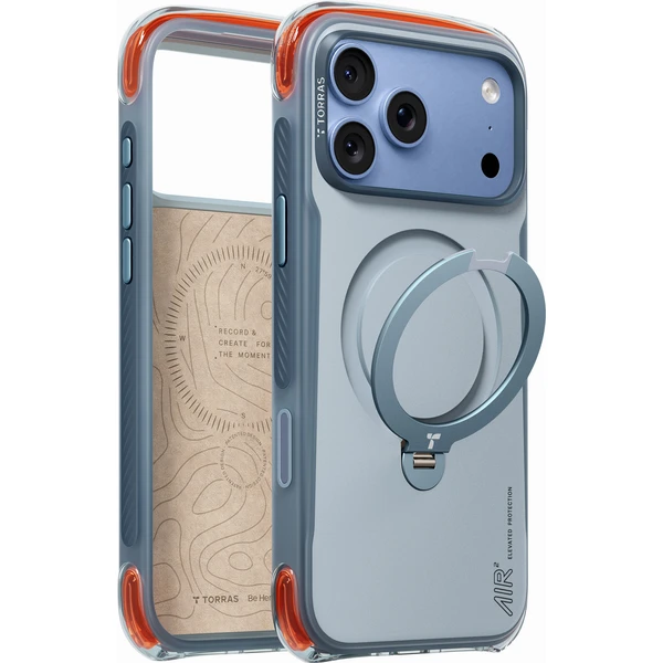 Torras Ostand Q3 Air Pro, polárna bridlicovo modrá - iPhone 2026 Pro - Puzdra - Hlavný obrázok