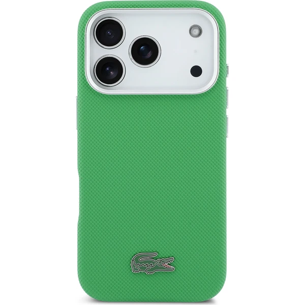 Lacoste PVC Iconic Petit Pique Metal Logo MagSafe kryt iPhone 17 Pro zelený - Puzdra - Obrázok ea669c7f2a804908bf2e1f816f5b8754