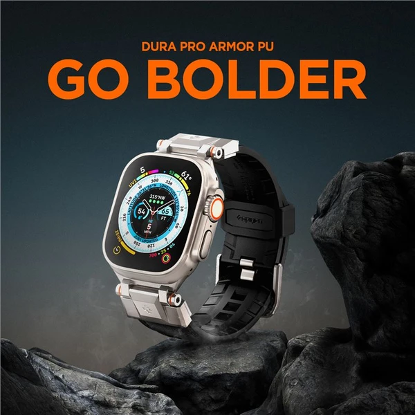 Spigen DuraPro Armor PU remienok Apple Watch Ultra 49/45/44/42mm čierny - Remienky - Obrázok ea6b8fc9ec5642f68560a92383914950