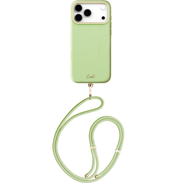UNIQ Coehl Mirelle MagSafe kryt s pútkom iPhone 17 Pro Max Lint Green