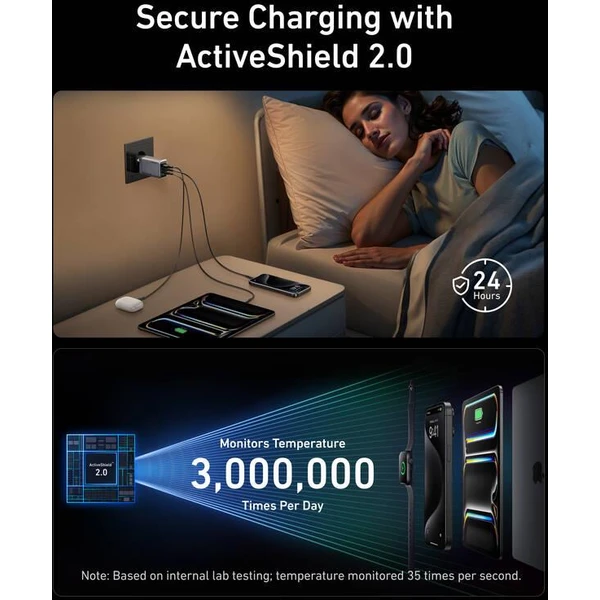 Anker nabíjačka do siete Prime 100W, 2xUSB-C, 1xUSB-A strieborná - Nabíjačky - Obrázok ea77c78775bf45e29bc074e61b044330