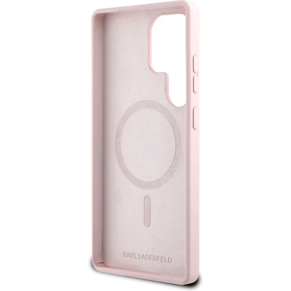Karl Lagerfeld Liquid Silicone K&CH Heads MagSafe kryt Samsung Galaxy S25 Ultra ružový - Puzdra - Obrázok ea7c3335427f4c5ca3a8e48a097c4f05