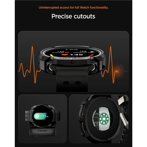Spigen Rugged Armor kryt Galaxy Watch8 (40mm) matne čierny - Puzdra - Obrázok ea928cd957f749e3a8dfbf84e17e89f6