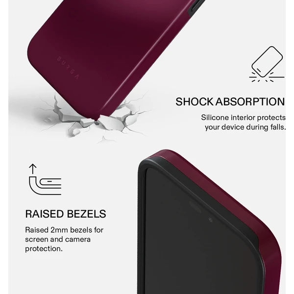 Burga Tough MagSafe puzdro, Dark Cherry - iPhone 18 Pro - Puzdra - Obrázok eaa4248bb2a648d7a71c7fa108fc3af8