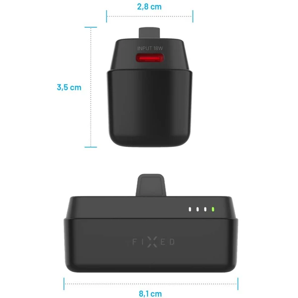 FIXED Zen 5 Plug-in powerbanka (PD) 20W, 5000 mAh čierna - Powerbanky - Obrázok eaa7e5ceecb040e98ef26741a9a607c7