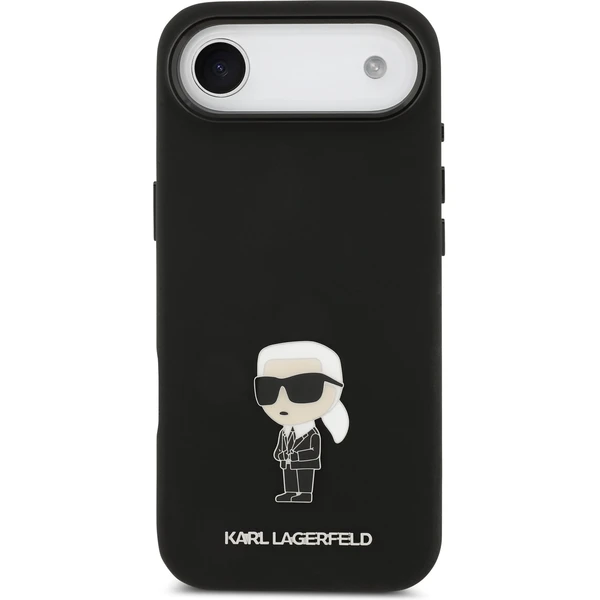 Karl Lagerfeld Liquid Silicone Metal Ikonik kryt iPhone Air čierny - Puzdra - Obrázok eac3cd5a33f648fea4bc4bdb162ac78b