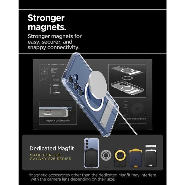 Spigen Ultra Hybrid S MagSafe kryt Samsung Galaxy S25 biely - Puzdra - Obrázok eae72f8e7bbb44ebaa0eaf5df16fbe19